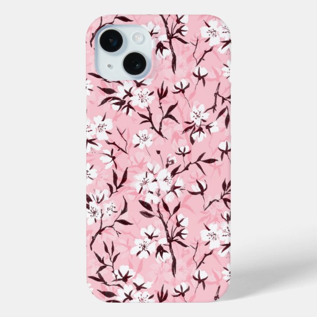 White cherry blossom Case-Mate iPhone case (Back)