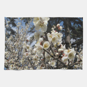 White Cherry Blossom / Sakura / サクラ(桜) Tea Towel