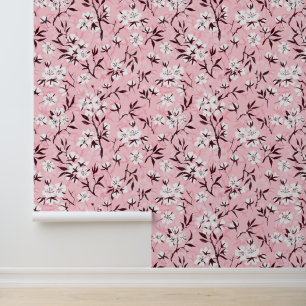 White cherry blossom wallpaper