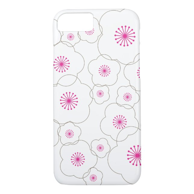 WHITE CHERRY BLOSSOMS Case-Mate iPhone CASE (Back)