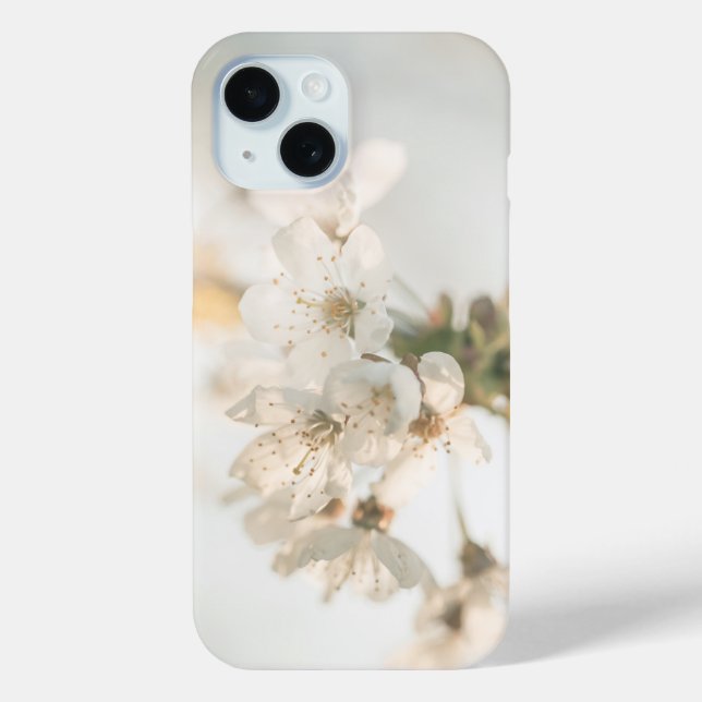 White Cherry Blossoms Nature Photo Case-Mate iPhone Case (Back)