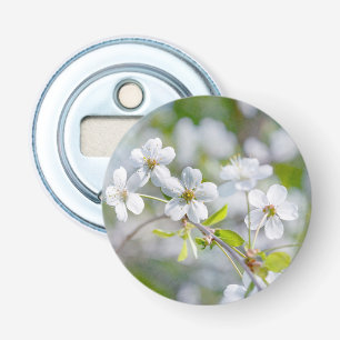 White Cherry Flower Bottle Opener