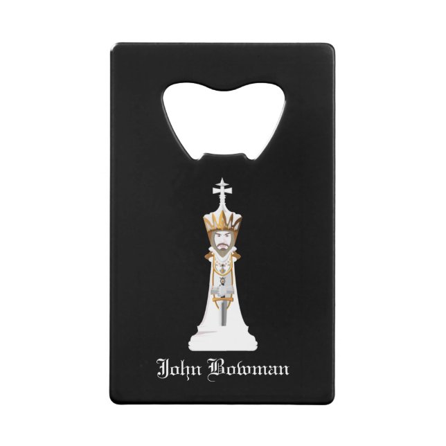 White Chess king / Personalised Name (Front)