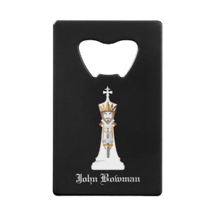 White Chess king / Personalized Name
