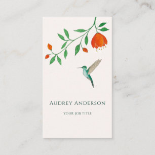 White-chested Emerald Hummingbird Business Card