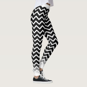 White Chevron on your Col. Leggings