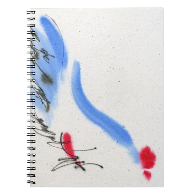 White chicken. Calligraphy and watercolor Notebook (Front)