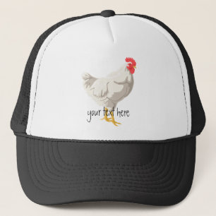 White Chicken Trucker Hat