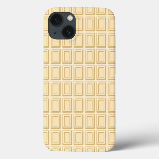White Chocolate Bar Texture Case-Mate iPhone Case (Back)