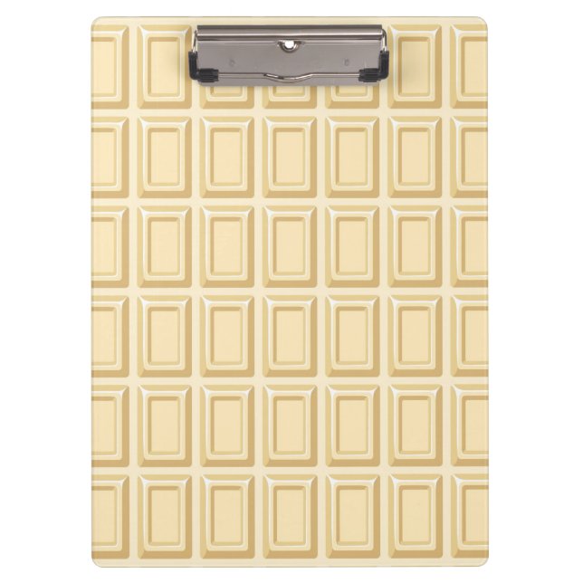 White Chocolate Bar Texture Clipboard (Front)