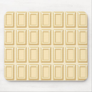 White Chocolate Bar Texture Mouse Mat