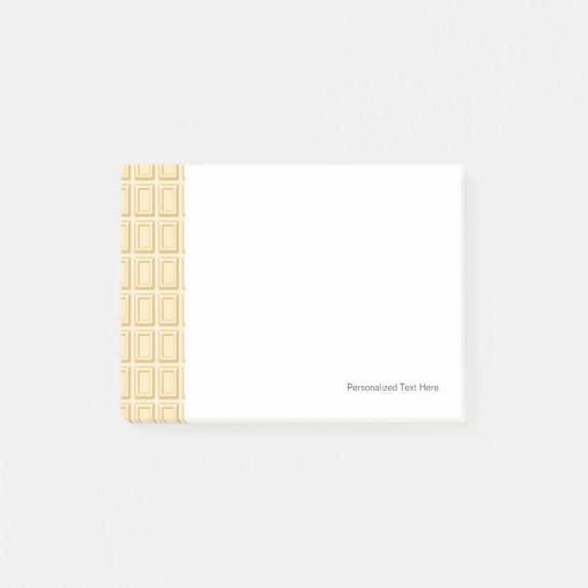 White Chocolate Bar Texture Post-it Notes (Front)