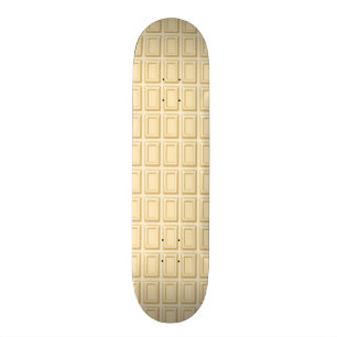 White Chocolate Bar Texture Skateboard