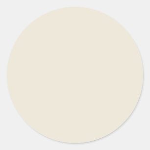 White Chocolate Solid Colour Classic Round Sticker