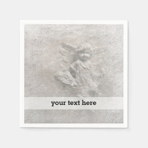 White Christmas angel Napkin
