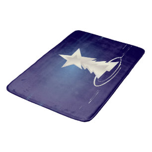White Christmas Bath Mat