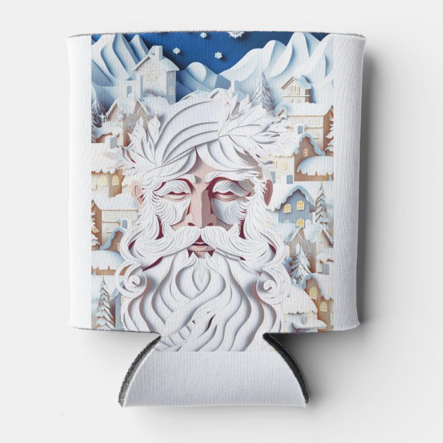 WHITE CHRISTMAS CAN COOLER (Front)