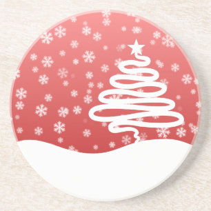 White Christmas Coaster