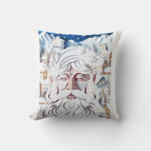 WHITE CHRISTMAS CUSHION (Front)