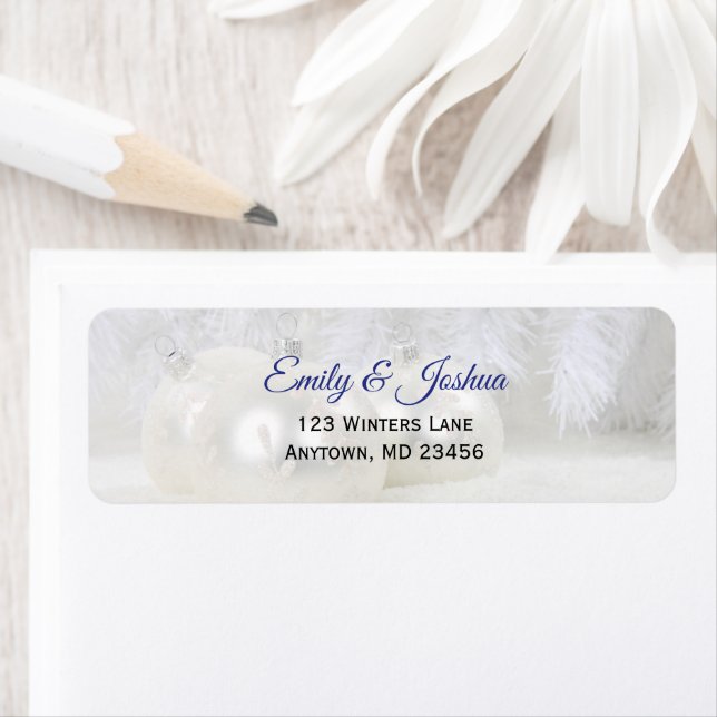 White Christmas | Custom Winter Return Address (Insitu)
