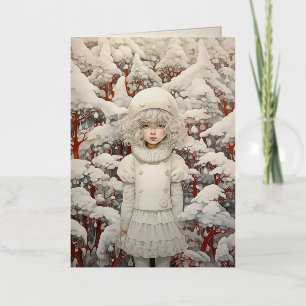 White Christmas Dream Foil Greeting Card