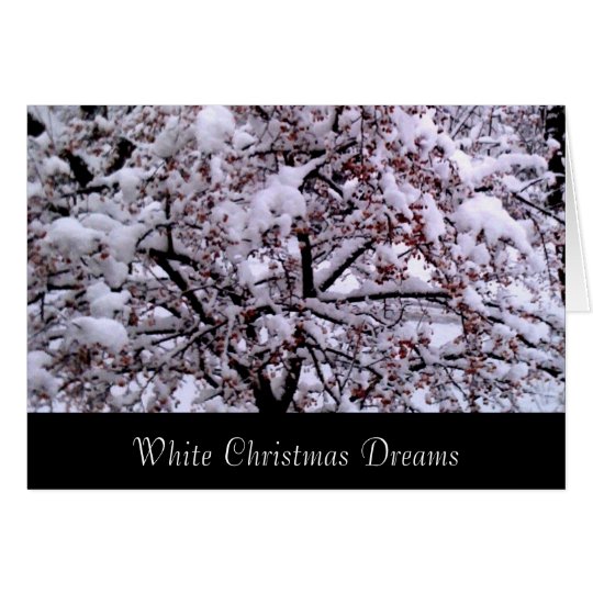 White Christmas Dreams Card