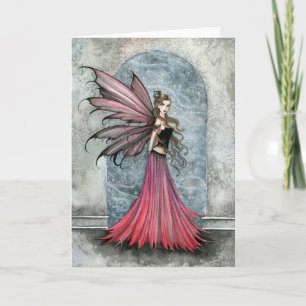 White Christmas Fairy Card by Molly Harrison