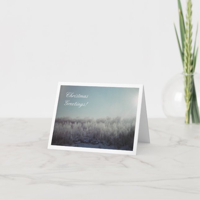 White Christmas Greeting Card (Front)