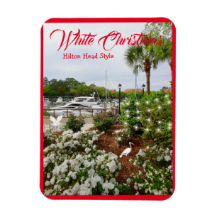 White Christmas Hilton Head Style! South Carolina  Magnet