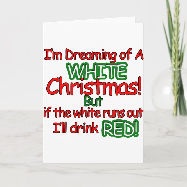 White Christmas Holiday Card (Front)