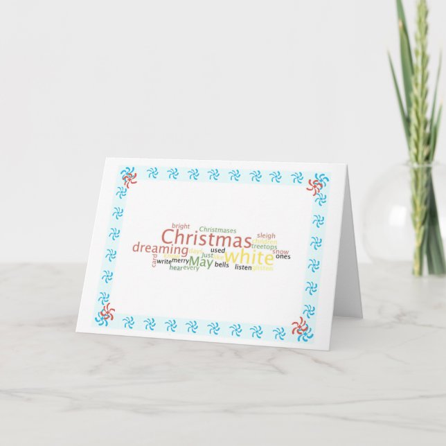 White Christmas Holiday Card (Front)