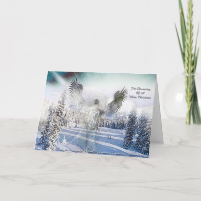 White Christmas Holiday Card (Front)