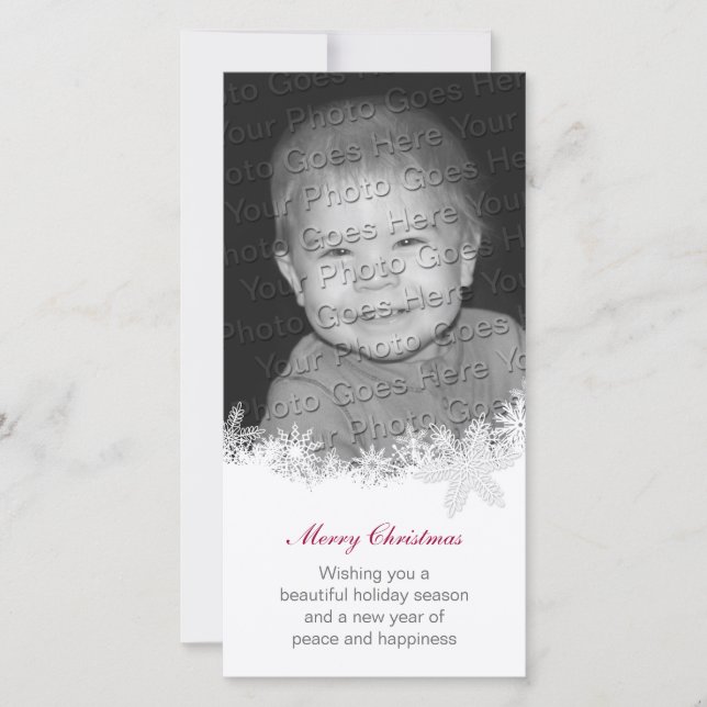 White Christmas Holiday Card Card (Front)