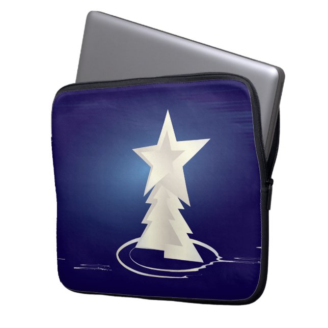 White Christmas Laptop Sleeve (Front Left)