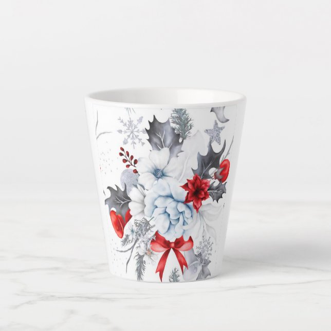 White Christmas Latte Mug (Front)