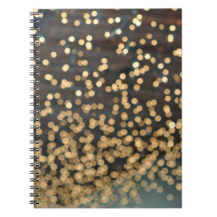 White Christmas Lights Twinkling Notebook