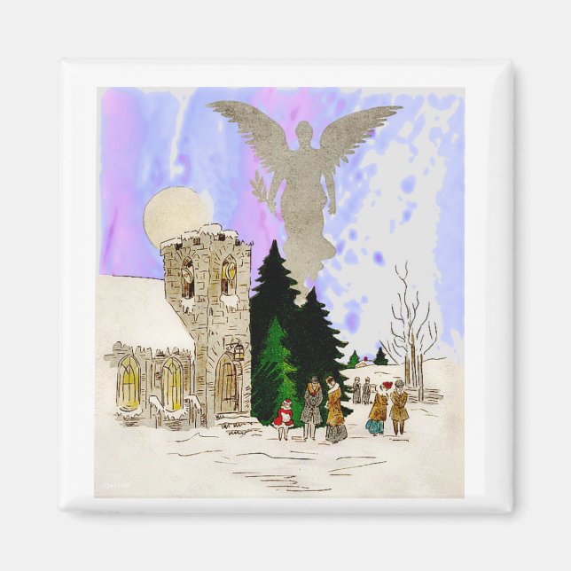 White Christmas Magnet (Front)