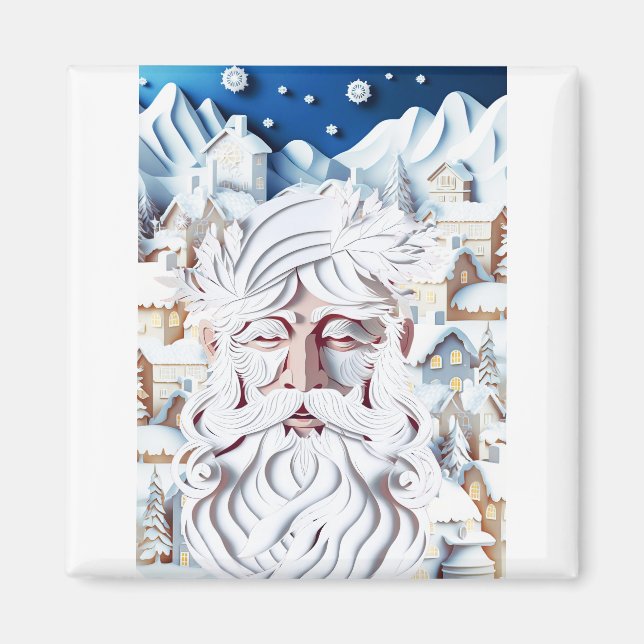 WHITE CHRISTMAS MAGNET (Front)