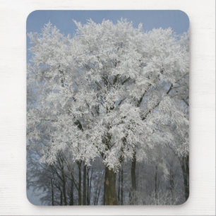 White Christmas Mouse Mat