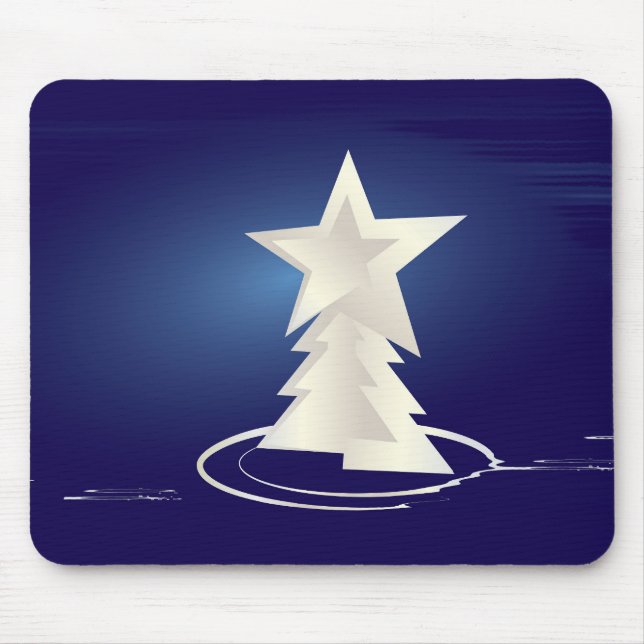 White Christmas Mouse Mat (Front)