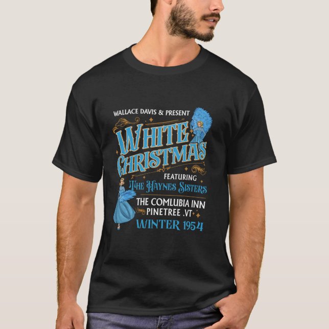 White Christmas Movie 1954 Sisters Pyjamas Holiday T-Shirt (Front)