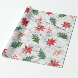 White Christmas Nail Art Wrapping Paper