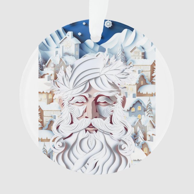 WHITE CHRISTMAS ORNAMENT (Front)