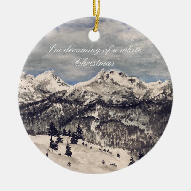 White Christmas Ornament (Front)