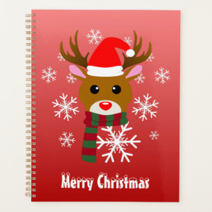 White Christmas Rudolph the Red Nosed Reindeer Planner