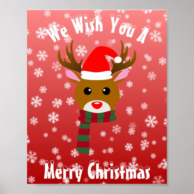 White Christmas Rudolph the Red Nosed Reindeer Poster (Front)