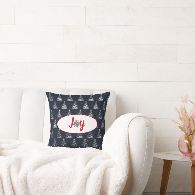 white Christmas star tree Cushion (Couch)