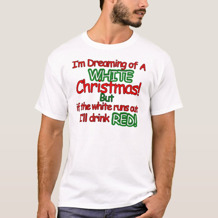 White Christmas TShirt Zazzle.co.uk