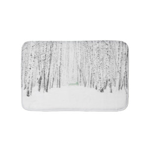 White Christmas Tale Bath Mat