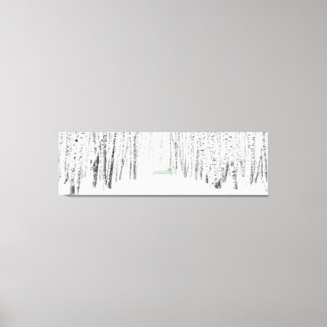 White Christmas Tale Canvas Print (Front)